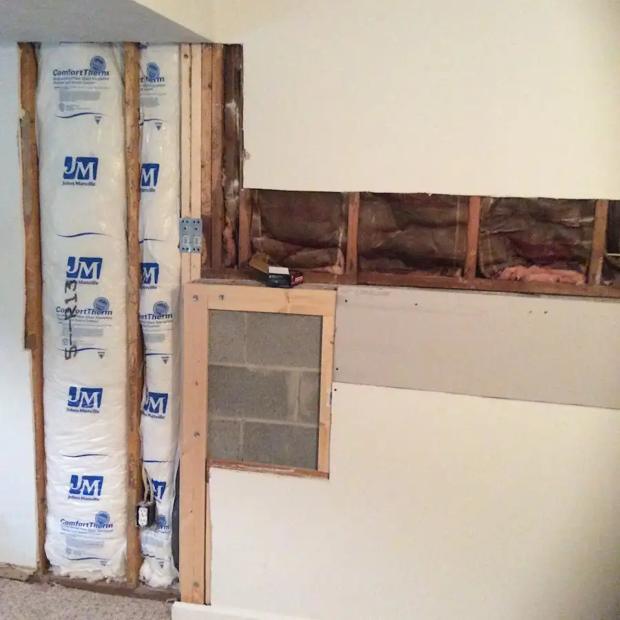 Wall insulation replacement during Odor Removal & Deodorization in Turner